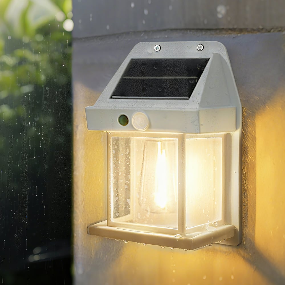 🔥☀️ Solar Wall Lights - Vintage Edison Style with Smart Motion Sensor! ☀️