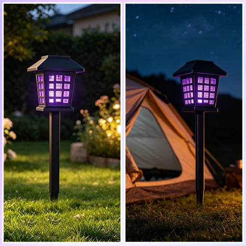 Solar Powered Mosquito Zapper & Garden Stake Light