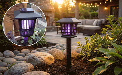 Solar Powered Mosquito Zapper & Garden Stake Light