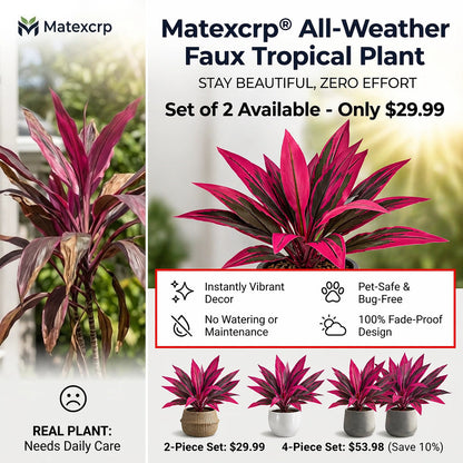 💖Father's Day Special Offer-Buy 1 Get 1 FREE🎉Vibrant Artificial Tropical Plant