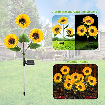 🌻50% off🌞Solar LED Sunflower Garden Lights-29.6inch/74cm
