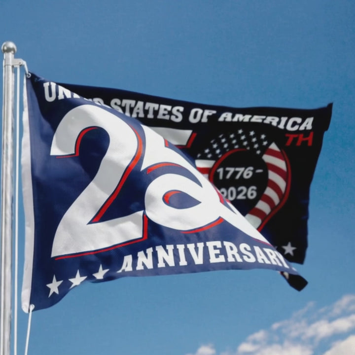 Last Day 49% OFF🔥250th Anniversary USA Commemorative Flag (3x5 Ft),Double-Sided Embroidered