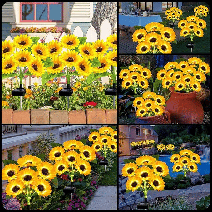 🌻50% off🌞Solar LED Sunflower Garden Lights-29.6inch/74cm