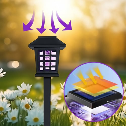 Solar Powered Mosquito Zapper & Garden Stake Light