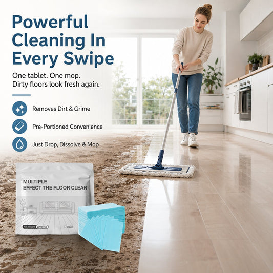 【ONLY $12.99 EACH🔥LAST DAY 50% OFF -100-Piece Multi-Surface Floor Cleaning Tablets