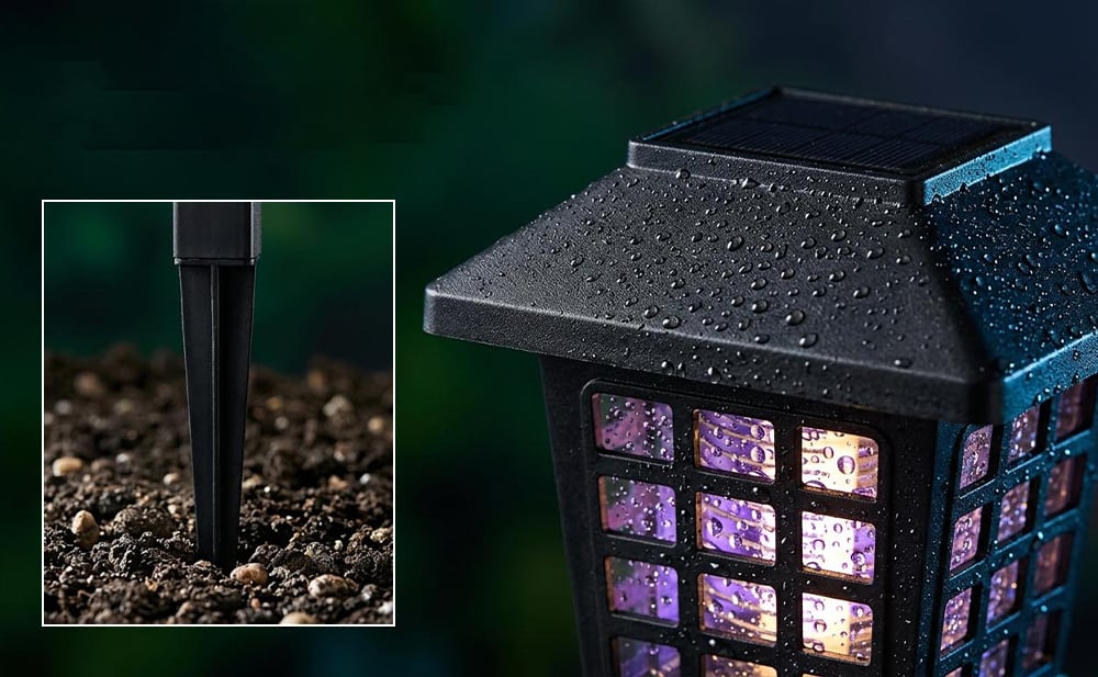 Solar Powered Mosquito Zapper & Garden Stake Light
