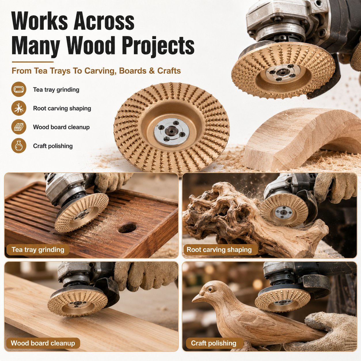 🔥 LAST DAY 50% OFF -Alloy Wood Grinding & Polishing Disc