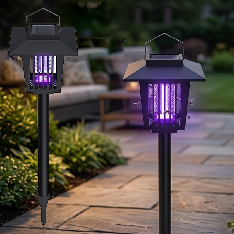 🦟❌Solar-Powered Mosquito Killer Lamp-Outdoor Solar LED Mosquito Killer Garden Lamp