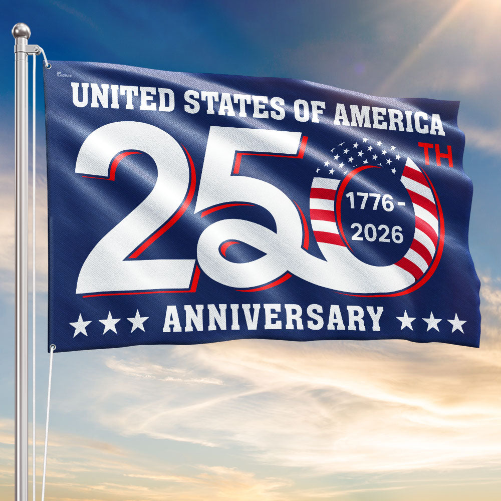 Last Day 49% OFF🔥250th Anniversary USA Commemorative Flag (3x5 Ft),Double-Sided Embroidered