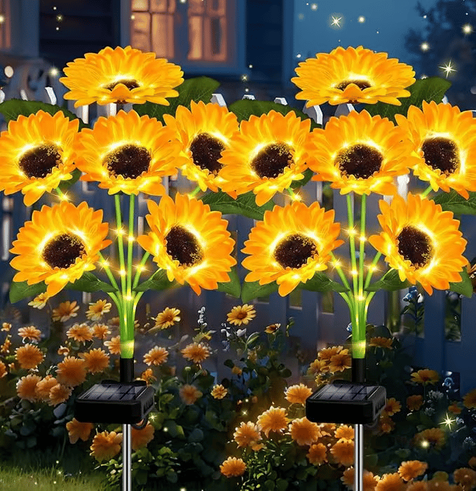 🌻50% off🌞Solar LED Sunflower Garden Lights-29.6inch/74cm